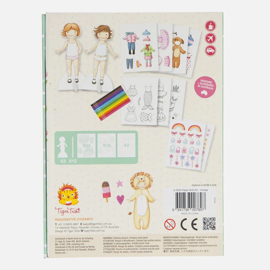 TIGER TRIBE | PAPER DOLLS KIT - VINTAGE by TIGER TRIBE - The Playful Collective