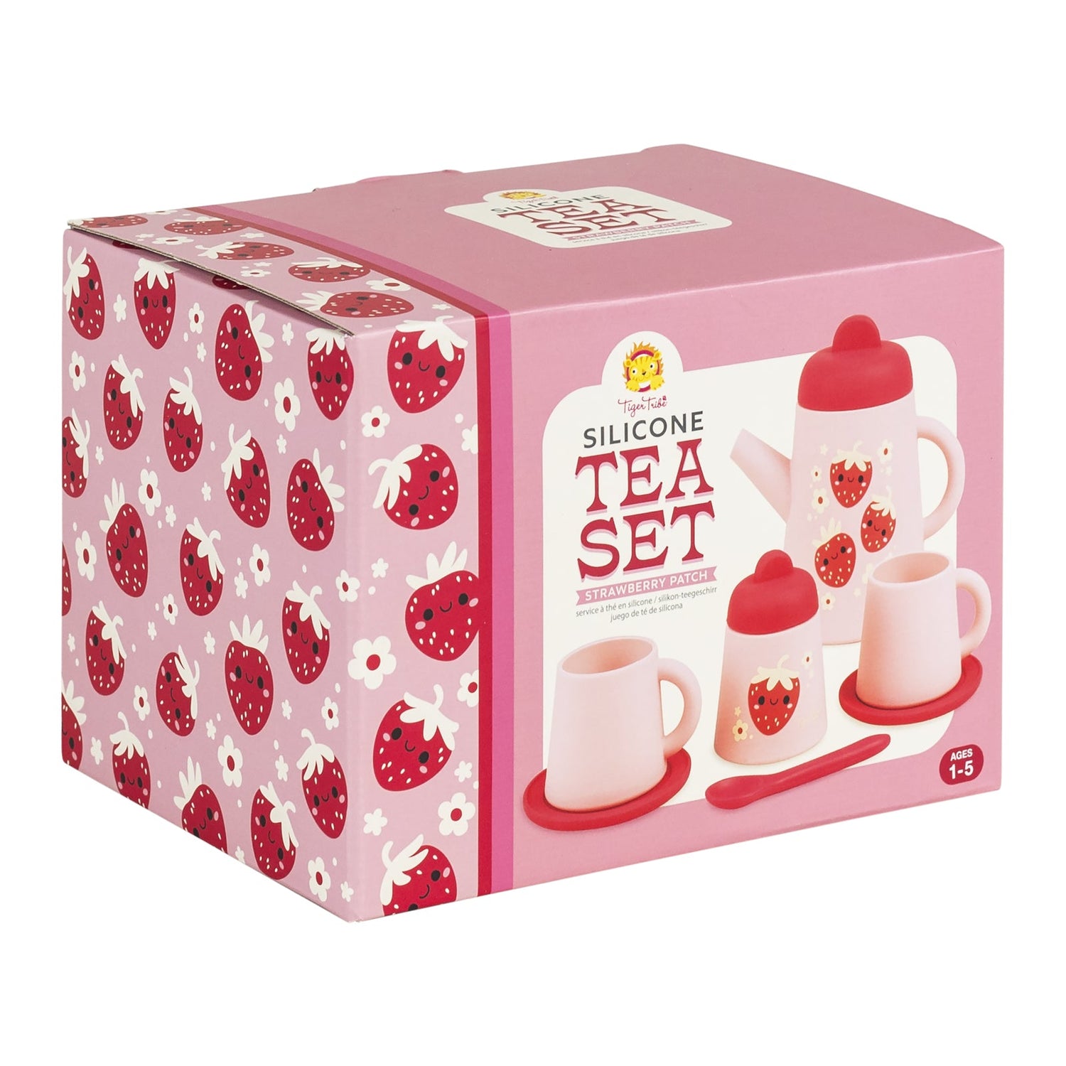TIGER TRIBE | SILICONE TEA SET - STRAWBERRY PATCH by TIGER TRIBE - The Playful Collective
