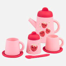 TIGER TRIBE | SILICONE TEA SET - STRAWBERRY PATCH by TIGER TRIBE - The Playful Collective