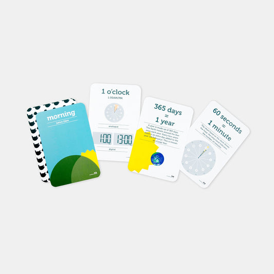 TIME FLASH CARDS by TWO LITTLE DUCKLINGS - The Playful Collective