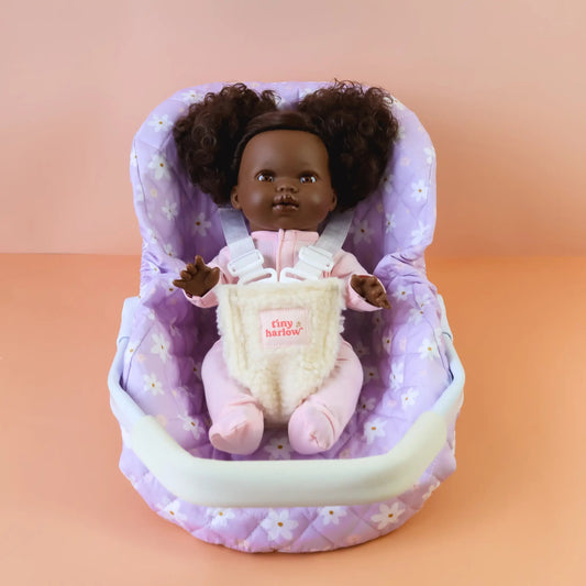 TINY HARLOW | DOLL'S CAR SEAT / CAPSULE - LILAC DAISY *PRE-ORDER* by TINY HARLOW - The Playful Collective