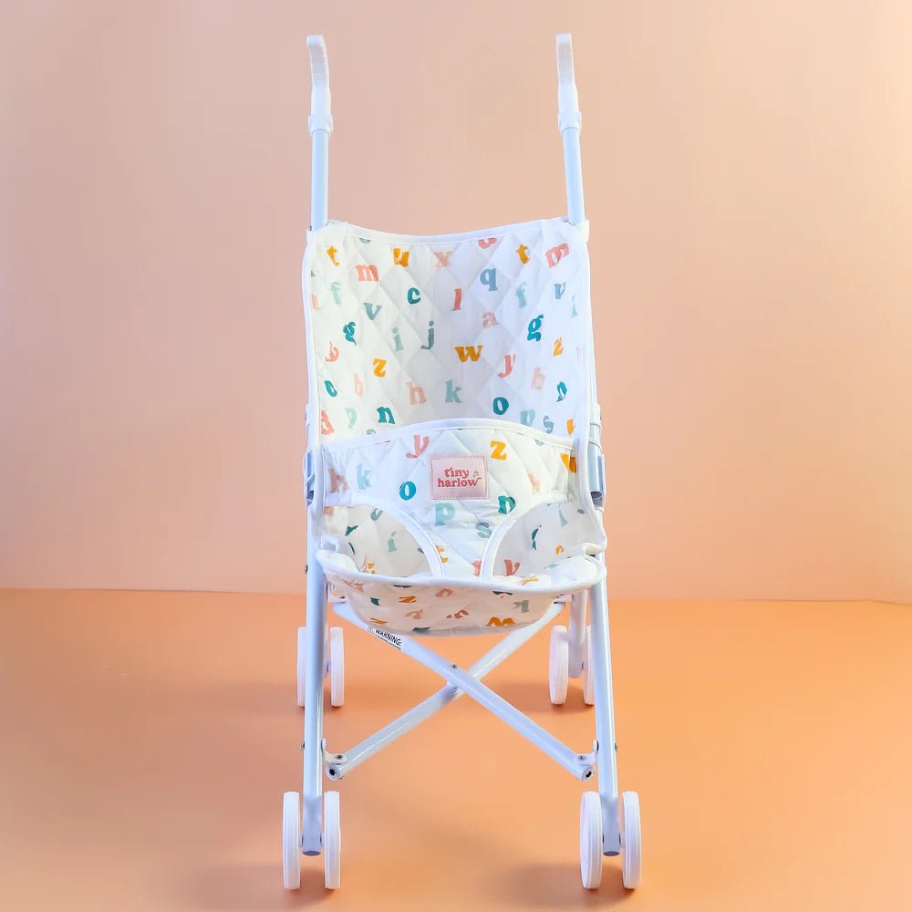 TINY HARLOW | FOLDING DOLL'S STROLLER 2.0 - ALPHABET SOUP by TINY HARLOW - The Playful Collective