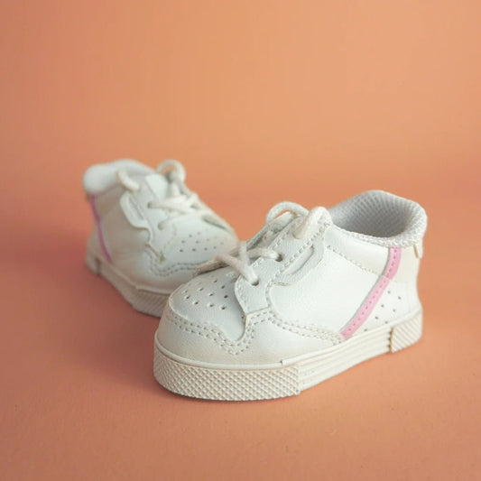 TINY HARLOW | TINY TOOTSIES CASUAL STRIPE SNEAKERS - PINK STRIPE by TINY HARLOW - The Playful Collective
