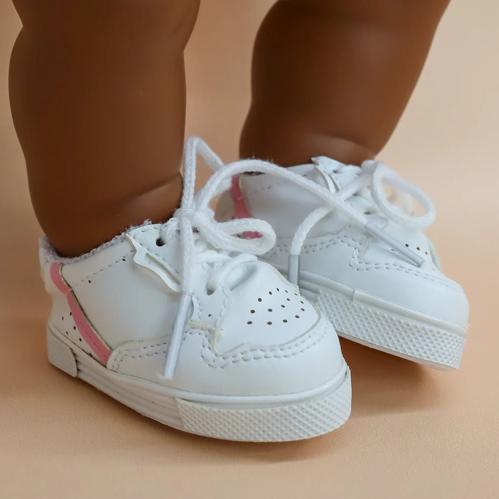 TINY HARLOW | TINY TOOTSIES CASUAL STRIPE SNEAKERS - PINK STRIPE by TINY HARLOW - The Playful Collective