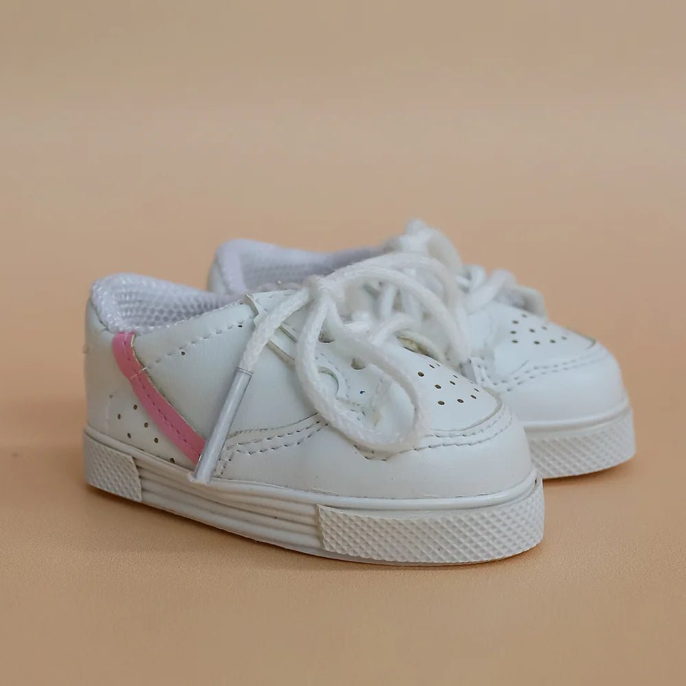 TINY HARLOW | TINY TOOTSIES CASUAL STRIPE SNEAKERS - PINK STRIPE by TINY HARLOW - The Playful Collective