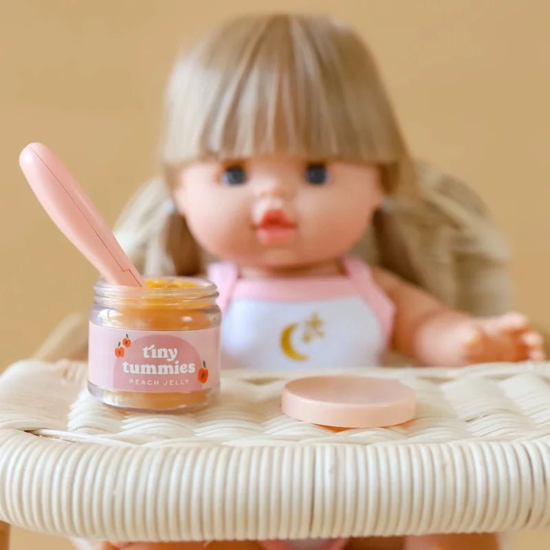 TINY HARLOW | TINY TUMMIES FOOD JAR & SPOON SET - PEACH JELLY by TINY HARLOW - The Playful Collective