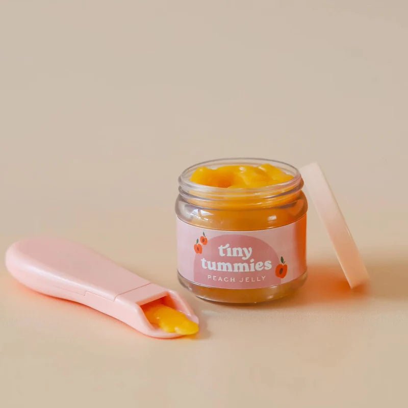 TINY HARLOW | TINY TUMMIES FOOD JAR & SPOON SET - PEACH JELLY by TINY HARLOW - The Playful Collective