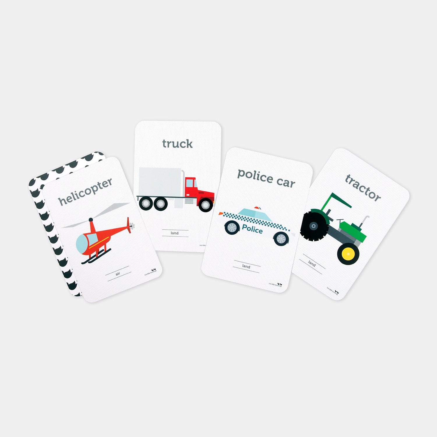 TRANSPORT FLASH CARDS by TWO LITTLE DUCKLINGS - The Playful Collective