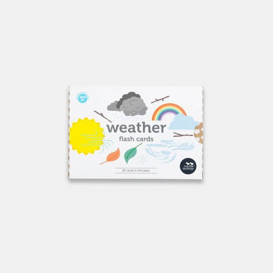 WEATHER FLASH CARDS by TWO LITTLE DUCKLINGS - The Playful Collective
