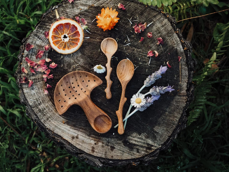 WILD MOUNTAIN CHILD | HANDCRAFTED TWIGGY SPOON (MINI TWIG SPOON) by WILD MOUNTAIN CHILD - The Playful Collective