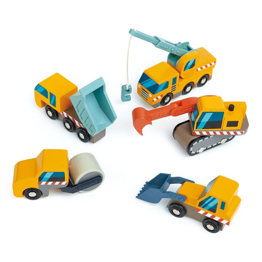 WOODEN CONSTRUCTION CAR SET by TENDER LEAF TOYS - The Playful Collective
