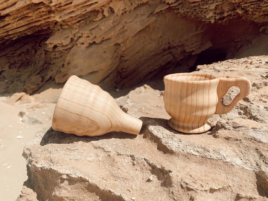 WOODEN FUNNEL & LARGE CUP SET by EXPLORE NOOK - The Playful Collective