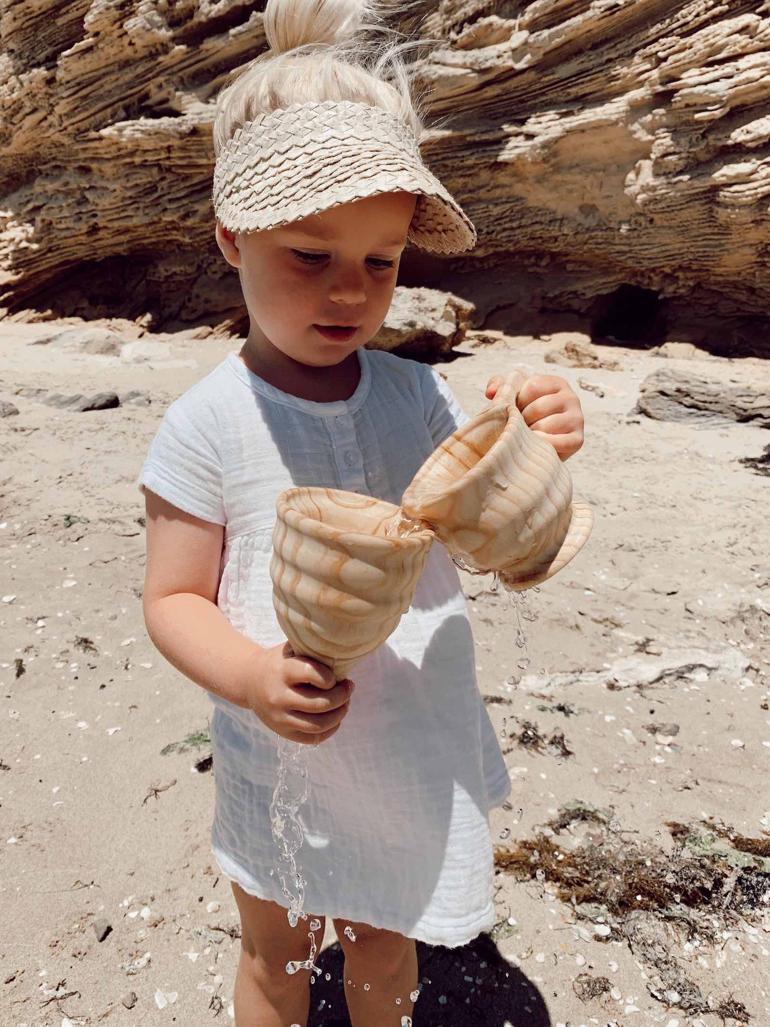 WOODEN FUNNEL & LARGE CUP SET by EXPLORE NOOK - The Playful Collective