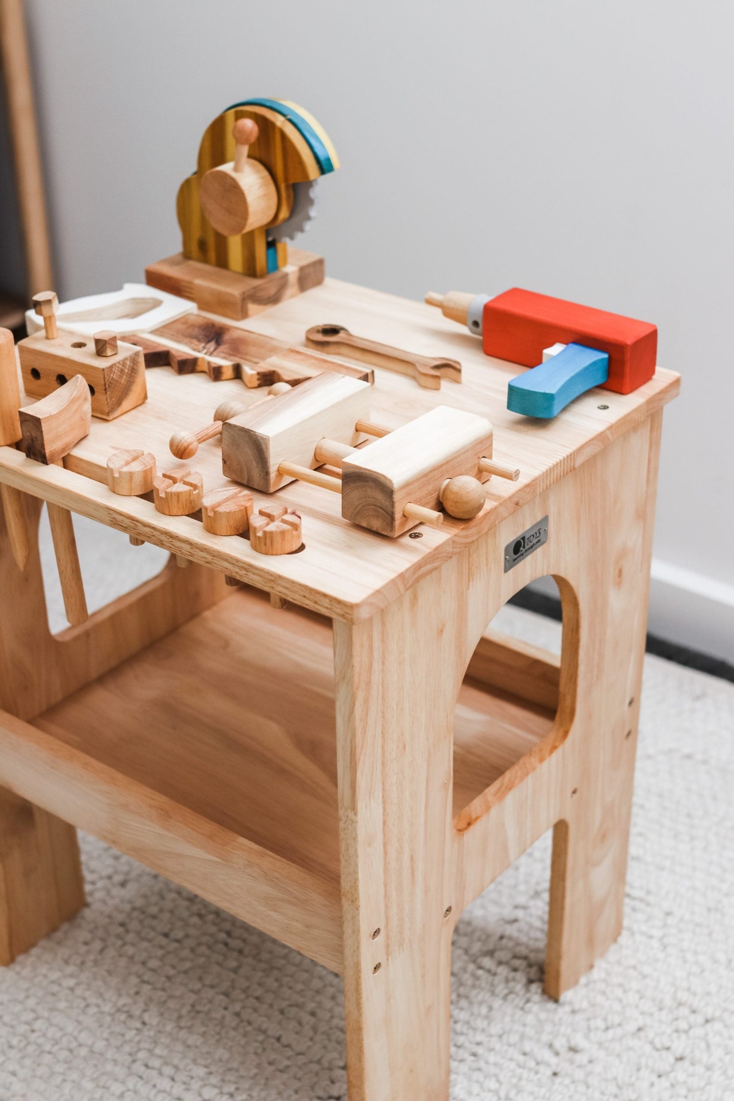 WOODEN WORK BENCH by QTOYS - The Playful Collective