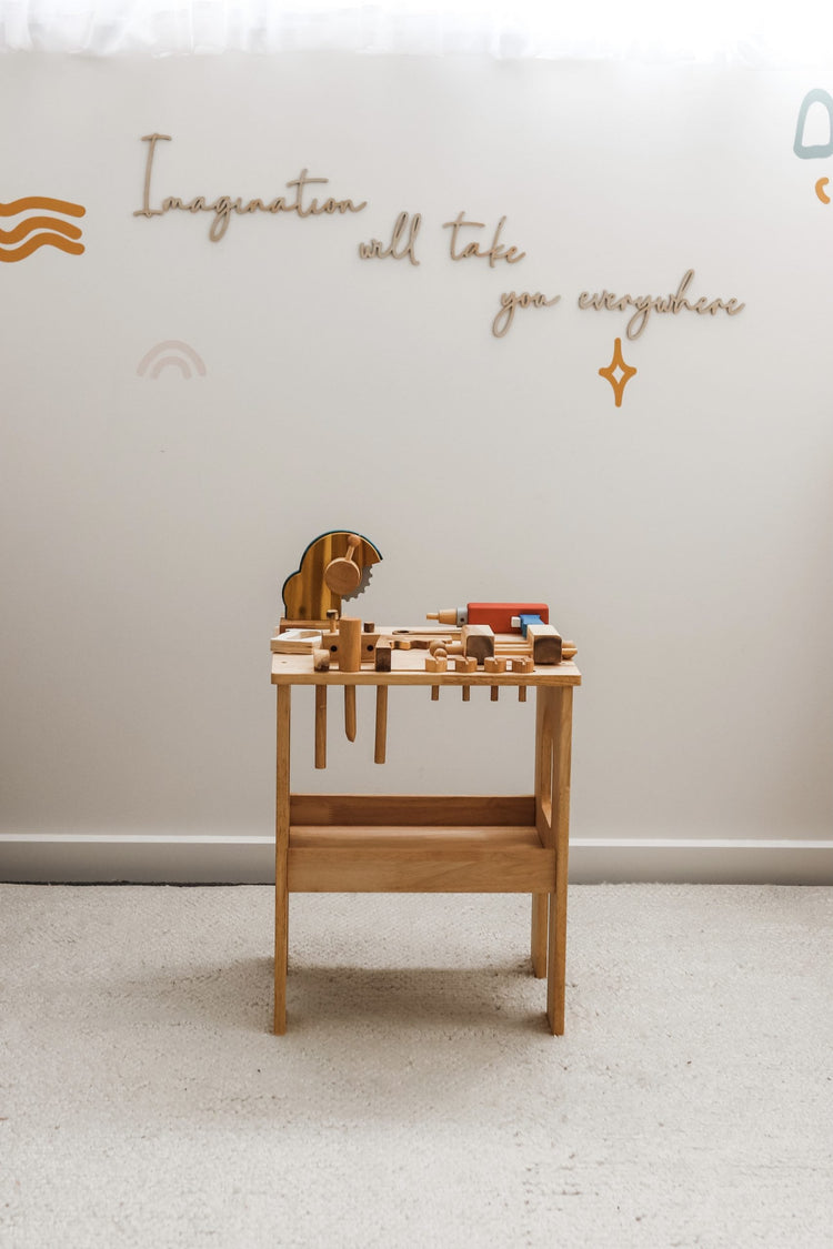 WOODEN WORK BENCH by QTOYS - The Playful Collective