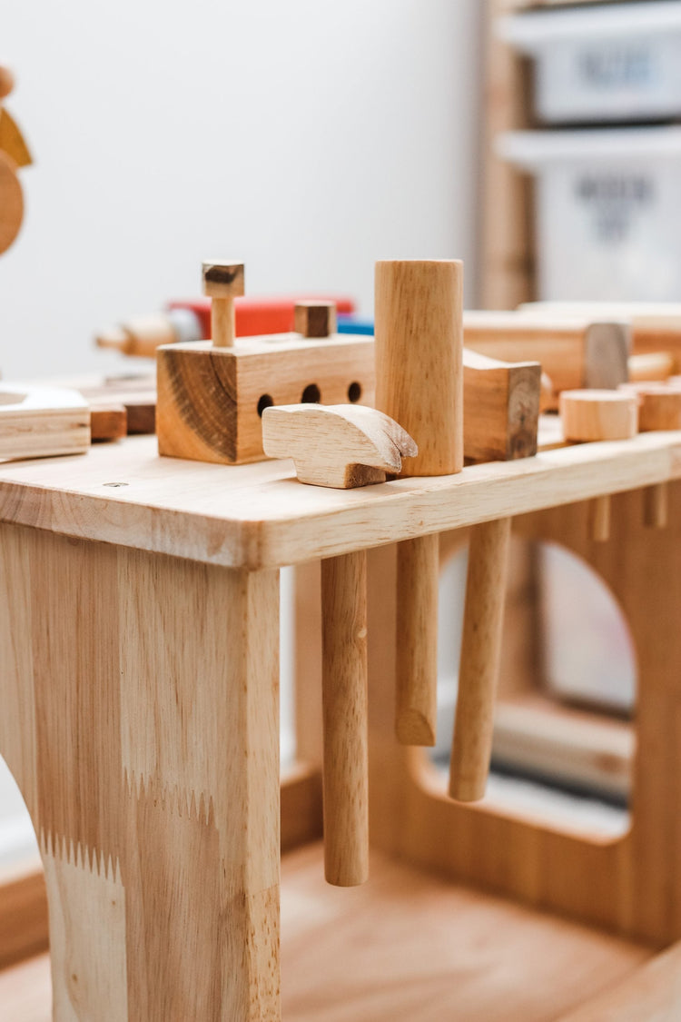 WOODEN WORK BENCH by QTOYS - The Playful Collective