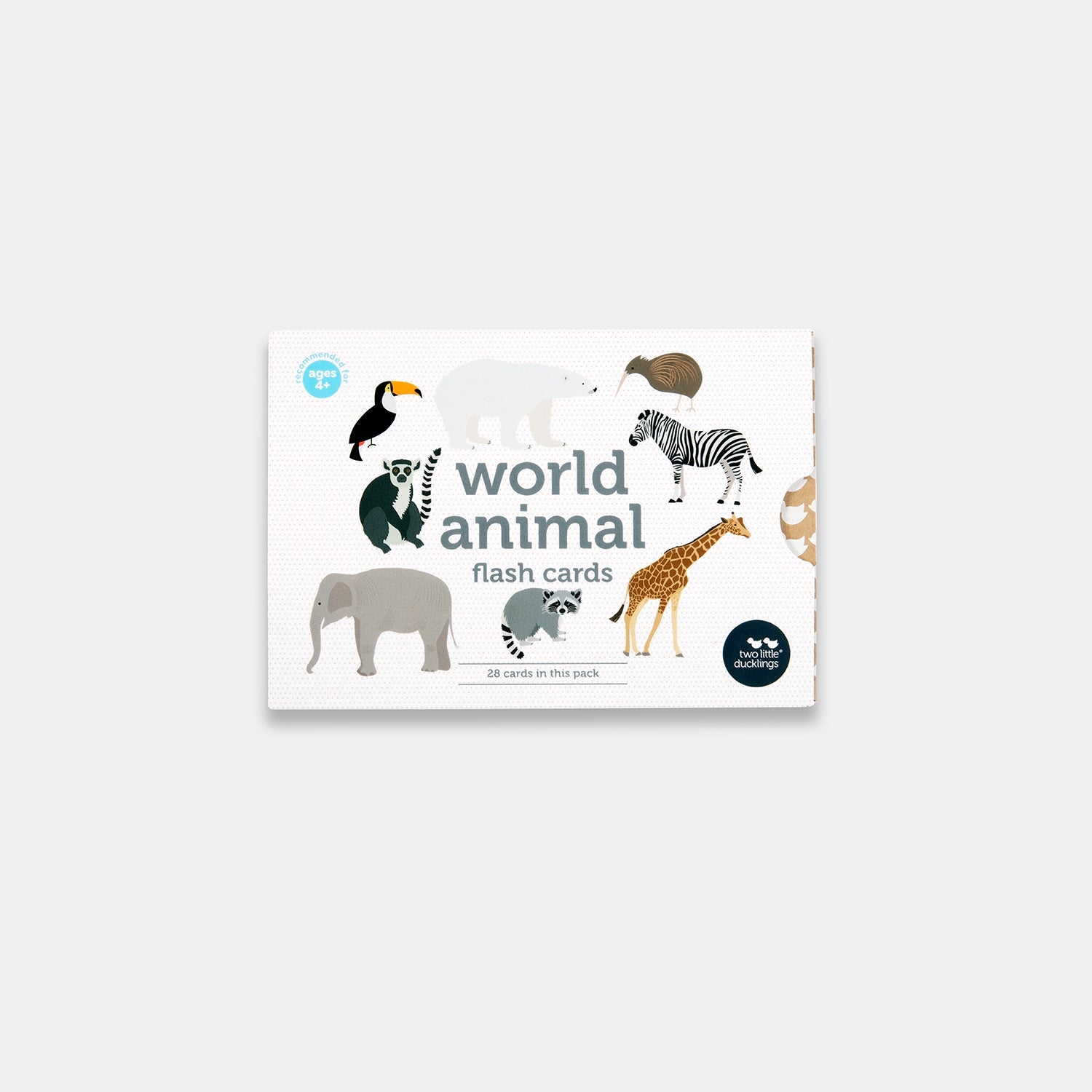 WORLD ANIMALS FLASH CARDS by TWO LITTLE DUCKLINGS - The Playful Collective