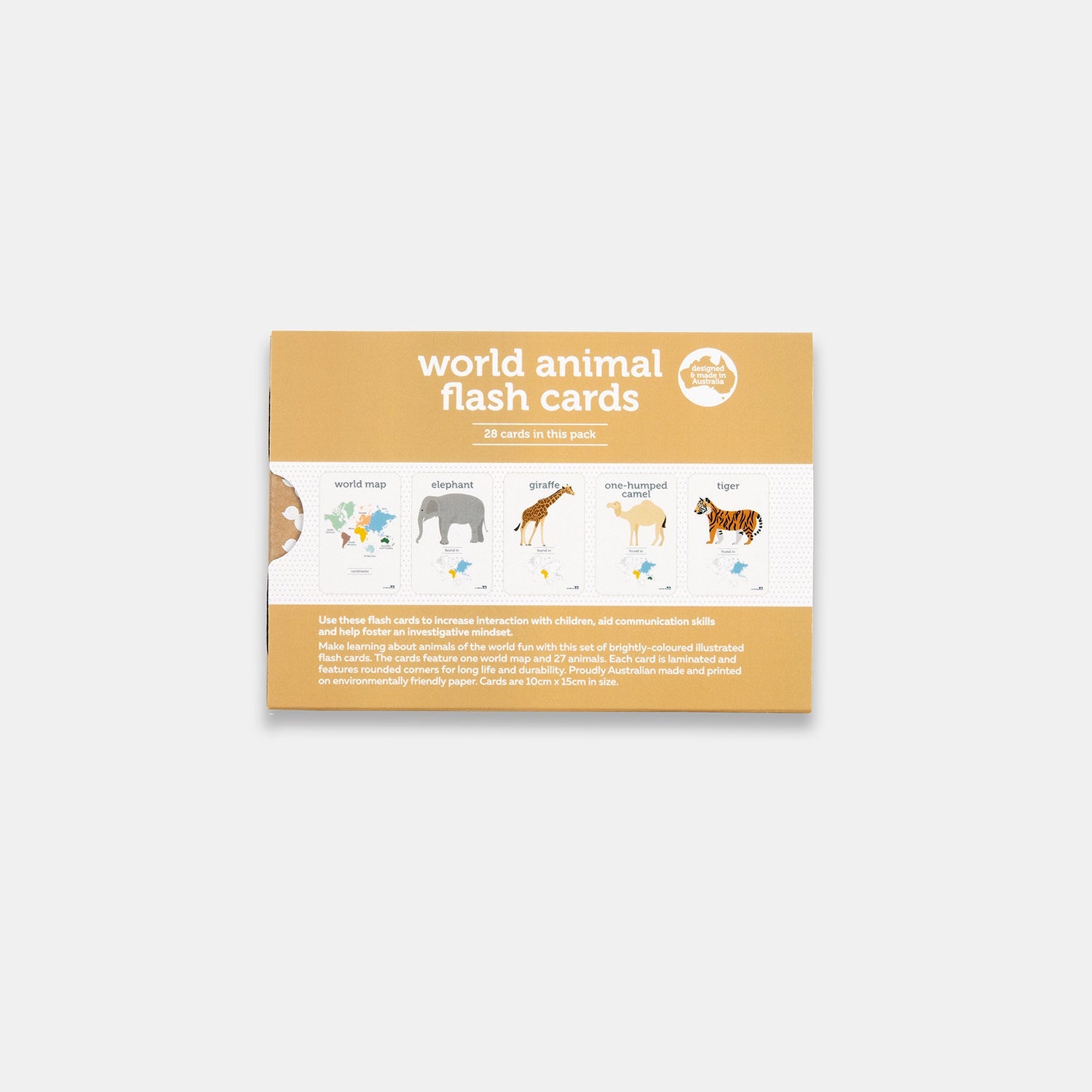 WORLD ANIMALS FLASH CARDS by TWO LITTLE DUCKLINGS - The Playful Collective