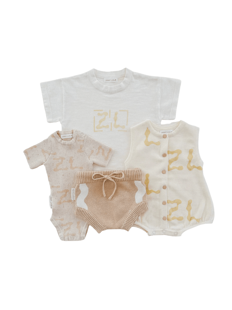 ZIGGY LOU | BLOOMERS - SAND FLECK 0-3M by ZIGGY LOU - The Playful Collective