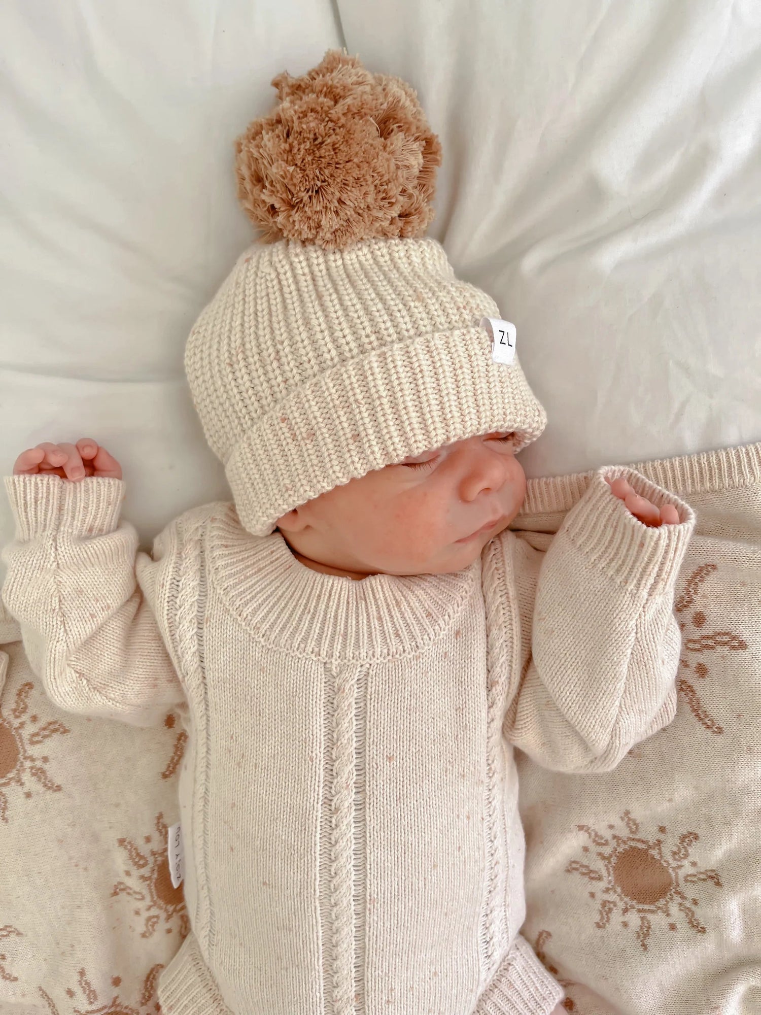 ZIGGY LOU | HEIRLOOM ROMPER - BISCOTTI FLECK NB by ZIGGY LOU - The Playful Collective